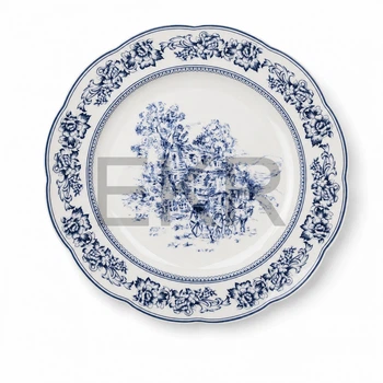 Тарілка порцелянова Heritage Toile Collection Blue 27×3 см (K342)