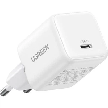 Зарядное устройство Ugreen USB-C PD30W GaN white (65009)