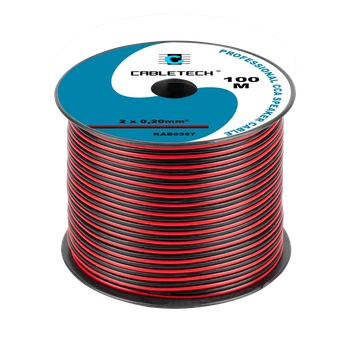 Кабель акустический Cabletech CCA 0.20мм черно-Red (KAB0387)