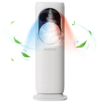 Тепловентилятор Evoair BRIIS SILVER White 4 в 1: обогрев 1800-2200 Вт, охлаждение, увлажнение , УФ-стерилизация и вентиляция воздуха.