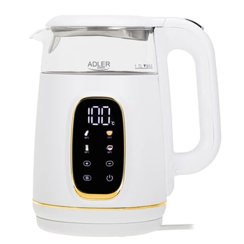 Электрочайник Adler AD 1305 LED white/gold 1.7 л 2200 Вт