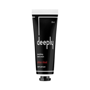 Крем для рук deeply citrus ritual nourishing hand cream для м’якості та зволоження шкіри з цитрусовим ароматом 30 мл