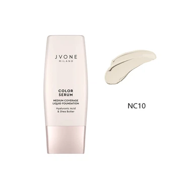 Рідка тональна основа COLOR SERUM NC10 середнього покриття з гіалуроновою кислотою та маслом ши 30 мл