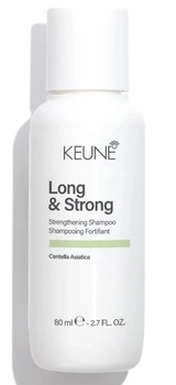 Укрепляющий шампунь Long & Strong безсульфатный 80 мл для тонких и ломких волос.