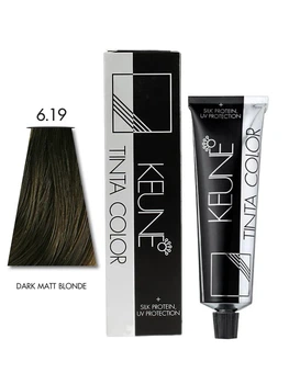 Перманентна фарба для волосся Keune Tinta Color 60 мл 6.19 Попелястий зелений блондин