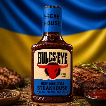 Соус кетчуп BBQ Bull's-Eye New York Style Steakhouse pikante paprika sause с пикантной паприкой для гриля и стейков 300 мл