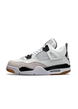 Кросівки чоловічі Air Jordan 4 Retro M White Grey Gum 44 (28см ) ( bloA1230)