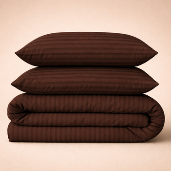 Простынь Бязь 17-0617 Stripe Brown 220*240