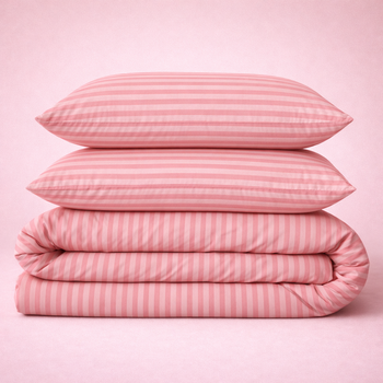 Простирадло Бязь 17-0607 Stripe Pink 220*240