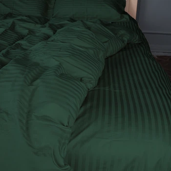 Простынь Satin Stripe 30-0017 Green 110*160