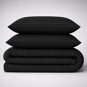 Простынь Бязь 17-0611 Stripe Black 150*220