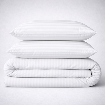 Простынь Бязь 17-0605 Stripe White 110*160