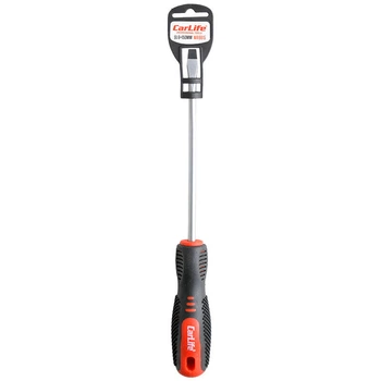 Викрутка Carlife шліцева SL6x150mm, Cr-V 6150 (12/180шт.)