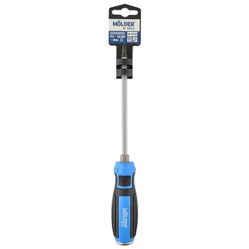 Викрутка хрестова, ударна з шестигранною опорою Molder, PH2x150mm (12шт/уп)
