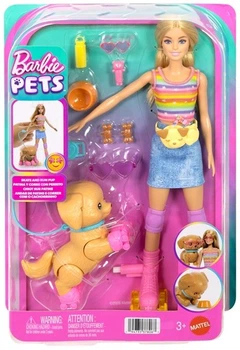 Лялька Mattel Barbie Pets Барбі на роликах з песиком JMJ44/4 (194735378067)