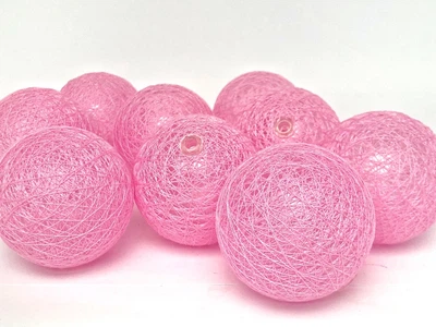 Гірлянди декоративні Cotton Balls 10led, діам 6см, довжина 180см на батарейках АА 028