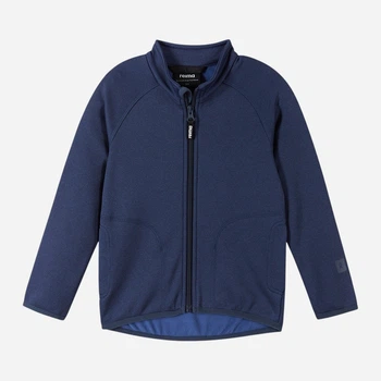 Дитяча тепла флісова толстовка Reima Kahvilla 5200014B-6980 110 см Темно-синя (6438429992882)