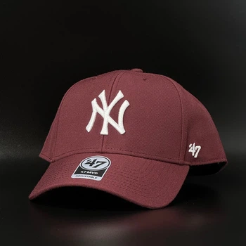 Бордовая кепка 47 Brand MLB New York Yankees B-MVPSP17WBP-KM
