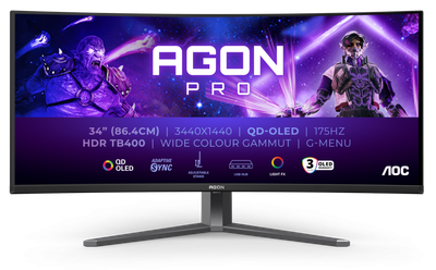 Монітор AOC AGON 34" UWQHD QD-OLED 175 Гц
