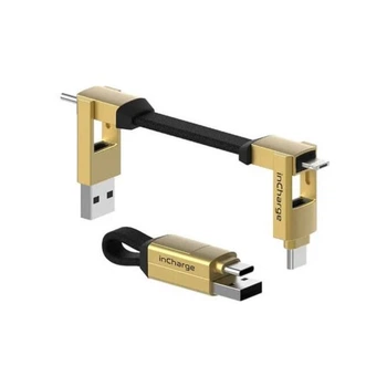 Дата кабель 6in1 inCharge 6 - 0.06m gold Rolling Square (SIX03R) Rolling Square SIX03R 1063481