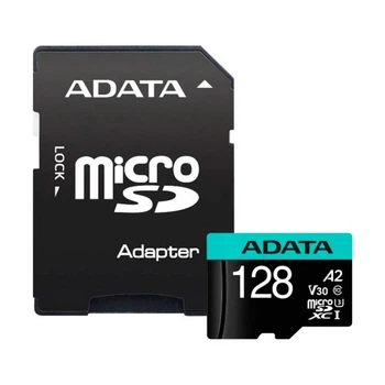Карта пам'яті ADATA 128GB microSD class 10 UHS-I U3 V30 A2 Premier Pro SD 6.0 (AUSDX128GUI3V30SA2-RA1) ADATA AUSDX128GUI3V30SA2-RA1 1050801