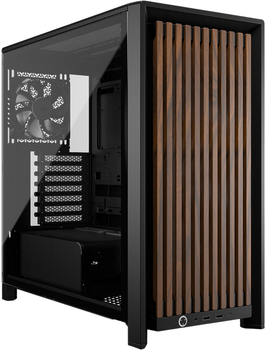 Корпус CORSAIR FRAME 4000D WOOD RS Mid-Tower Black/Walnut (CC-9011340-WW)