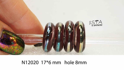 Набір скляних намистин отвір 8мм № 12020 ISTA Lampwork