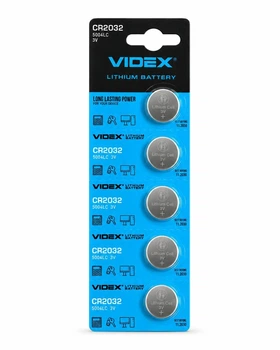 Батарейка "VIDEX" таблетка CR2032 5 шт