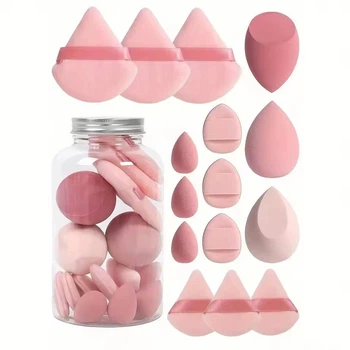 Набір спонжів для макіяжу в банці Pink