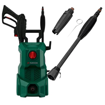 Мини-мойка Parkside 1300 Вт 110 бар для авто и террасы с системой Auto-Start-Stop и шлангом 3 м ударопрочный корпус эргономичная конструкция для быстрого и качественного очищения внешних поверхностей
