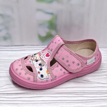 Детские тапочки для девочки котята Waldi 25 15.5 см розовые 36937