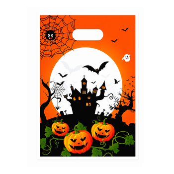 Подарочные Пакеты Замок Хэллоуина 16х25см 10шт Halloween