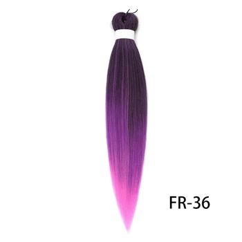Канекалон Easy Braid FR-36 омбре черный фуксия розовый