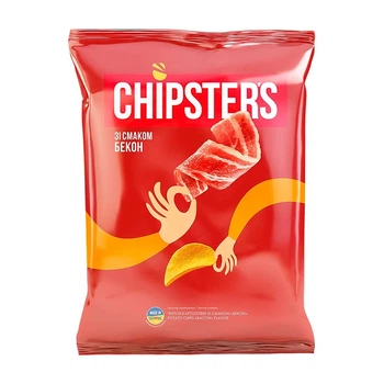 Чіпси Chipsters 60г бекон