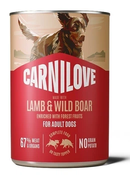 Влажный корм для собак с ягненком и кабаном Carnilove Lamb & Wild Boar, 400 гр