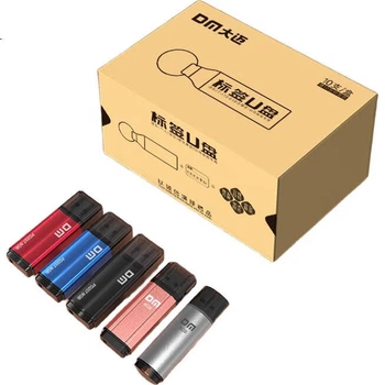 Флеш-накопичувач DM Daimai 8 ГБ USB 2.0, USB-накопичувач для торгів PD208, USB-накопичувач малої ємності з етикетками для комп'ютера, 10 штук/коробка