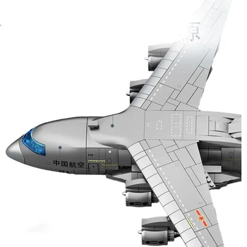 Модель літака Senbaojimu Y-20, збірна транспортна модель, конструктор для хлопчиків