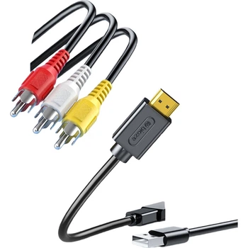 Кабель-преобразователь BIAZE ZH259 HDMI на AV черный 1 м (ZH259-1m)