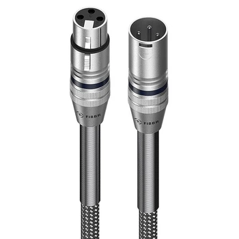 Микрофонный кабель FIBBR Basic балансный XLR «тато-мама» 5 м