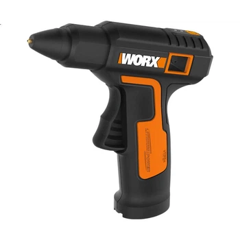 Бездротовий клейовий пістолет WORX WX890 з літієвою батареєю, бездротовий клейовий пістолет-розплав із клейовими стрижнями