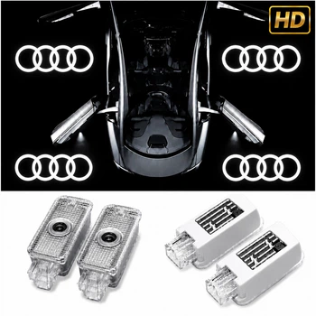 Підсвітка дверей проєкція для Audi (ауді) 4 штуки HD лазер