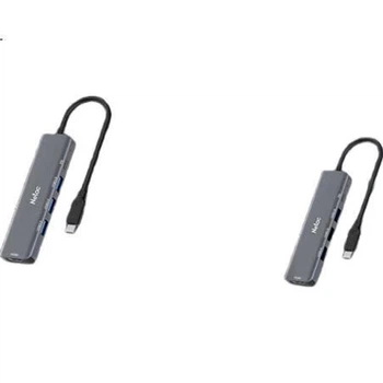 Док-станция расширения Netac Type-C, пятиканальный разветвитель, HDMI-конвертер, адаптер 4K, быстрая зарядка PD, совместима с ноутбуками Lenovo и Huawei, iPad, универсальная HC032.