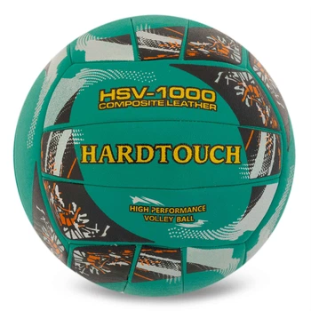 Мяч волейбольный COMPOSITE LEATHER HARD TOUCH VB-4058_Зеленый-черный