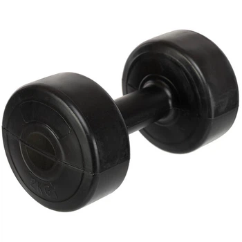 Гантель для фитнеса с PE покрытием 1штука Zelart TA-4759-2 1x2кг Черный