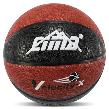 Мяч баскетбольный PU №7 CIMA BA-5987 VELOCITY-X Коричневый-черный