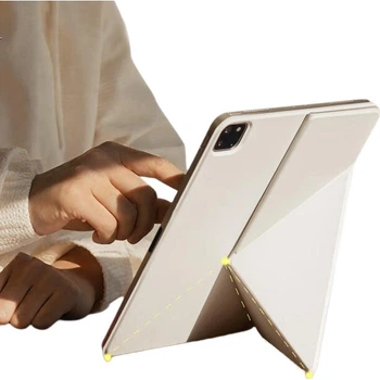 Чехол PITAKA для iPad Pro 11 (2025) магнитный тонкий со слотом для стилуса, белый
