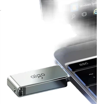 Флеш-накопичувач Aigo 256 ГБ USB 3.2, високошвидкісний флеш-накопичувач для офісного комп'ютера, швидкість читання 220 МБ/с, настроюваний металевий USB-накопичувач, флеш-накопичувач великої ємності, серія U330