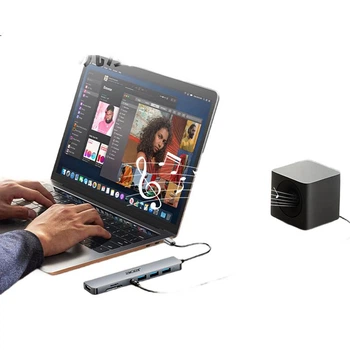 Док-станція Acer Type-C 7 в 1 з Ethernet і картридером SD/TF