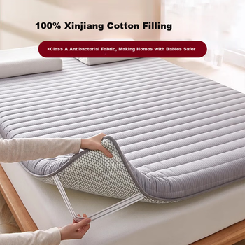 Наматрасник MUJI из хлопка класс А нескользящий, 6 см, 1.5x2 м