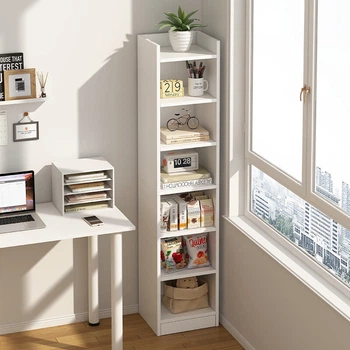 Стеллаж Shanshan Wood Art книжный узкий напольный угловой